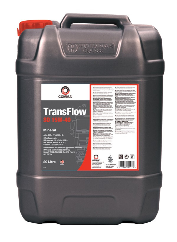 Масло моторное COMMA TransFlow SD 15W-40 20 л